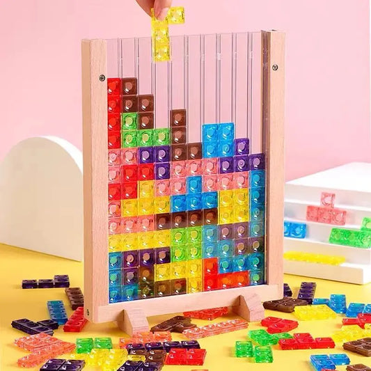 Quebra Cabeça de Madeira Tetris - Brinquedos - Milor